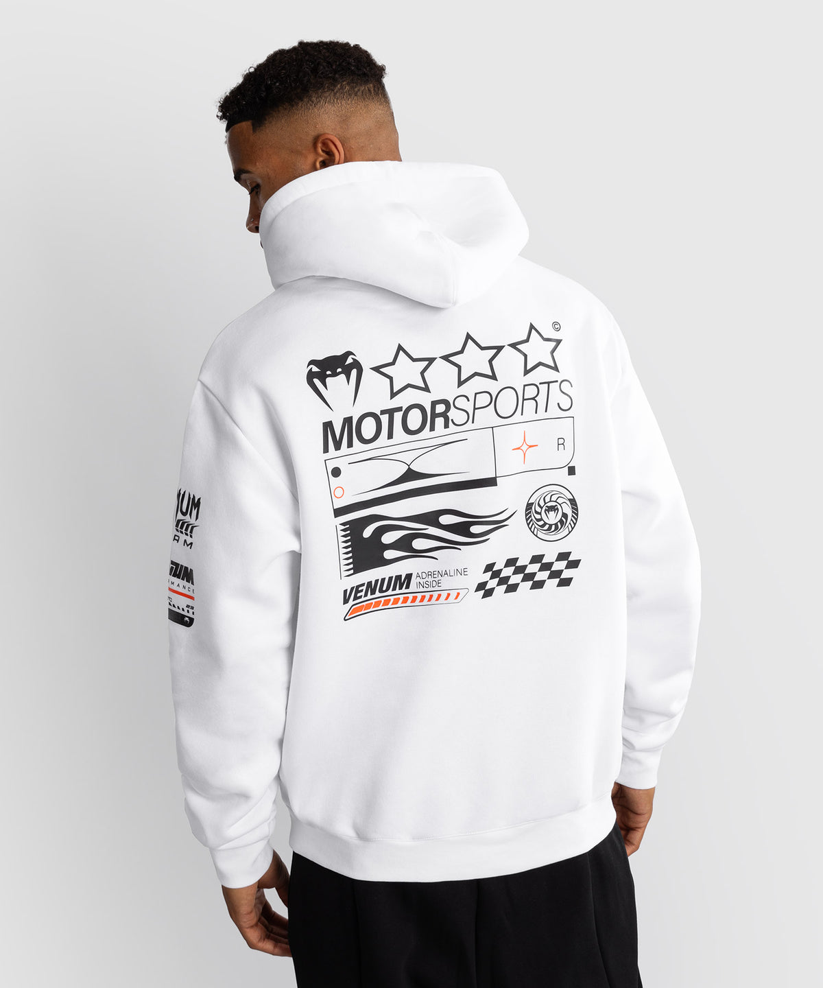 Venum Motorsport Hoodie - Schneeweiß