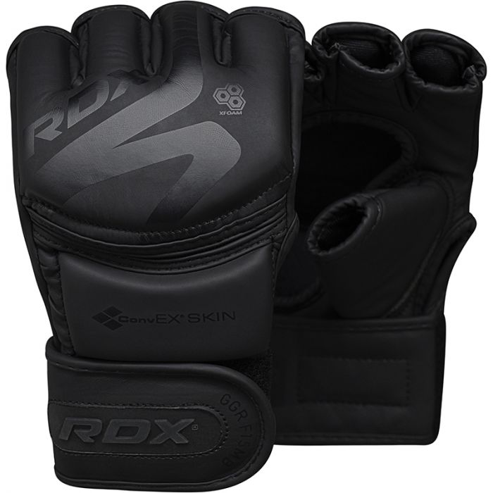 RDX F15 Guantoni da MMA - Nero Opaco
