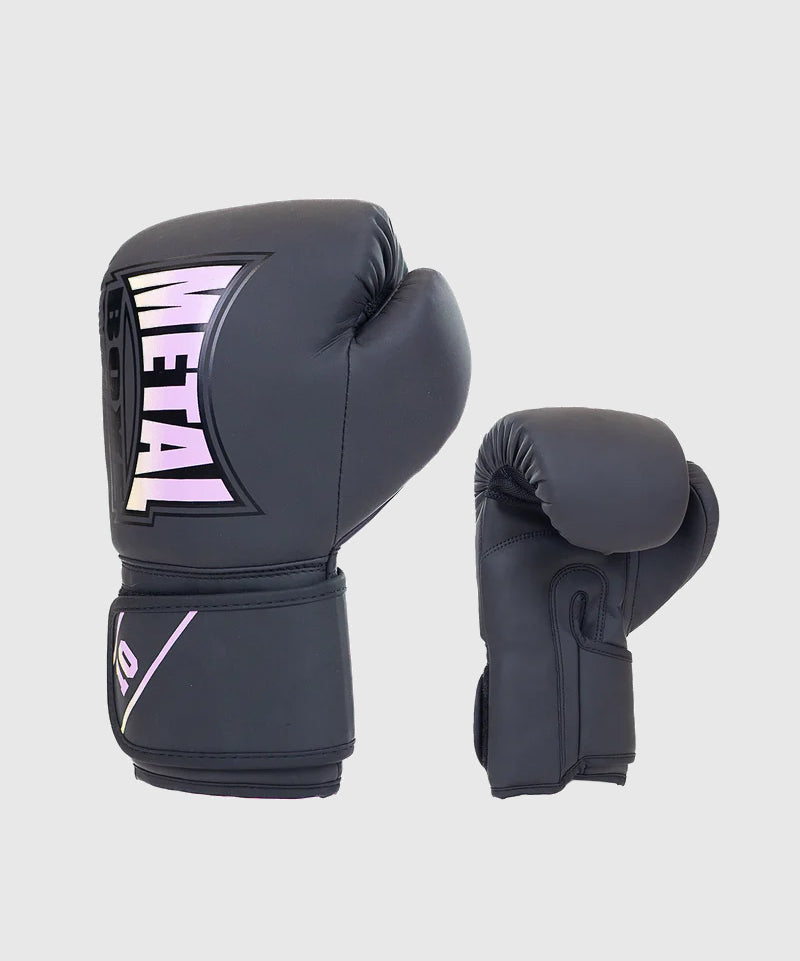 Metal Boxe Starter Post Cutting Treats Trainingshandschuhe - Schwarz
