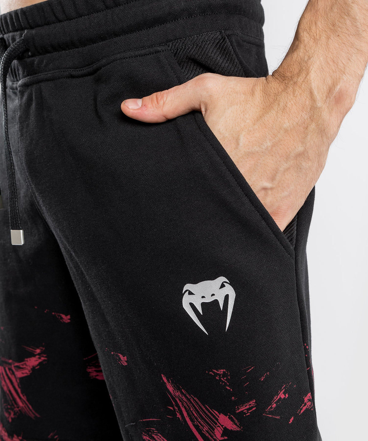 Short en Coton UFC Venum Authentic Fight Week 2.0 - Noir/Rouge