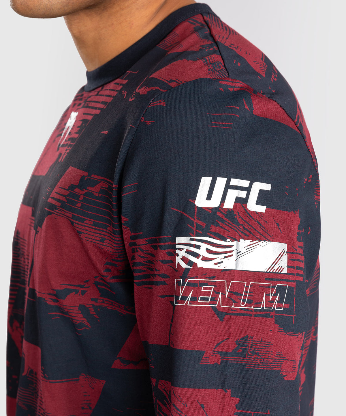 UFC Zenith by Venum Authentic Fight Week Camiseta de manga larga Hombre - Azul marino/Burdeos/Plateado