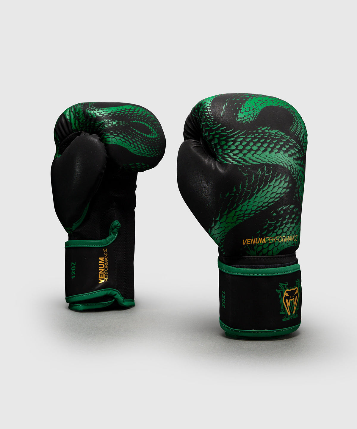 Venum Impact Matupa Boxhandschuhe - Schwarz/Grün/Gold