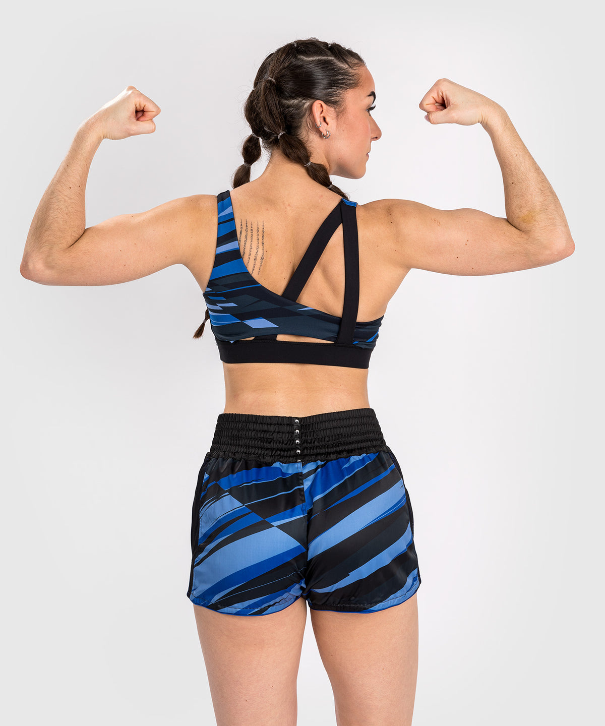 Venum Abyss Frauen Muay Thai Shorts - Schattenblau