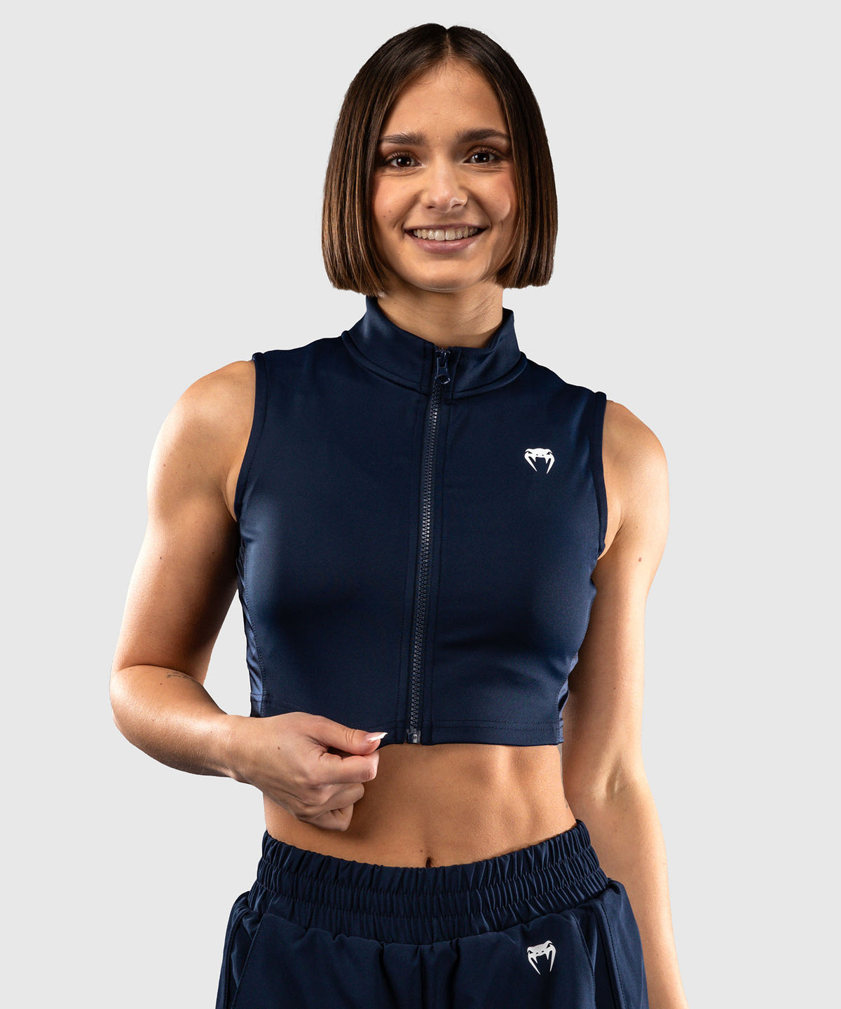 Venum Sculpt Shape Crop Top Da Donna - Blu Navy