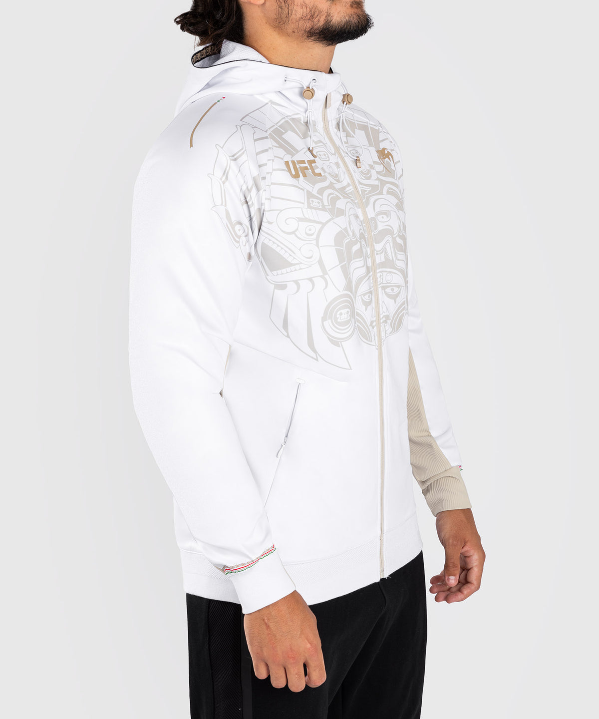 Noche UFC by Venum Authentic Fight Night Sweat à capuche pour homme - Blanc
