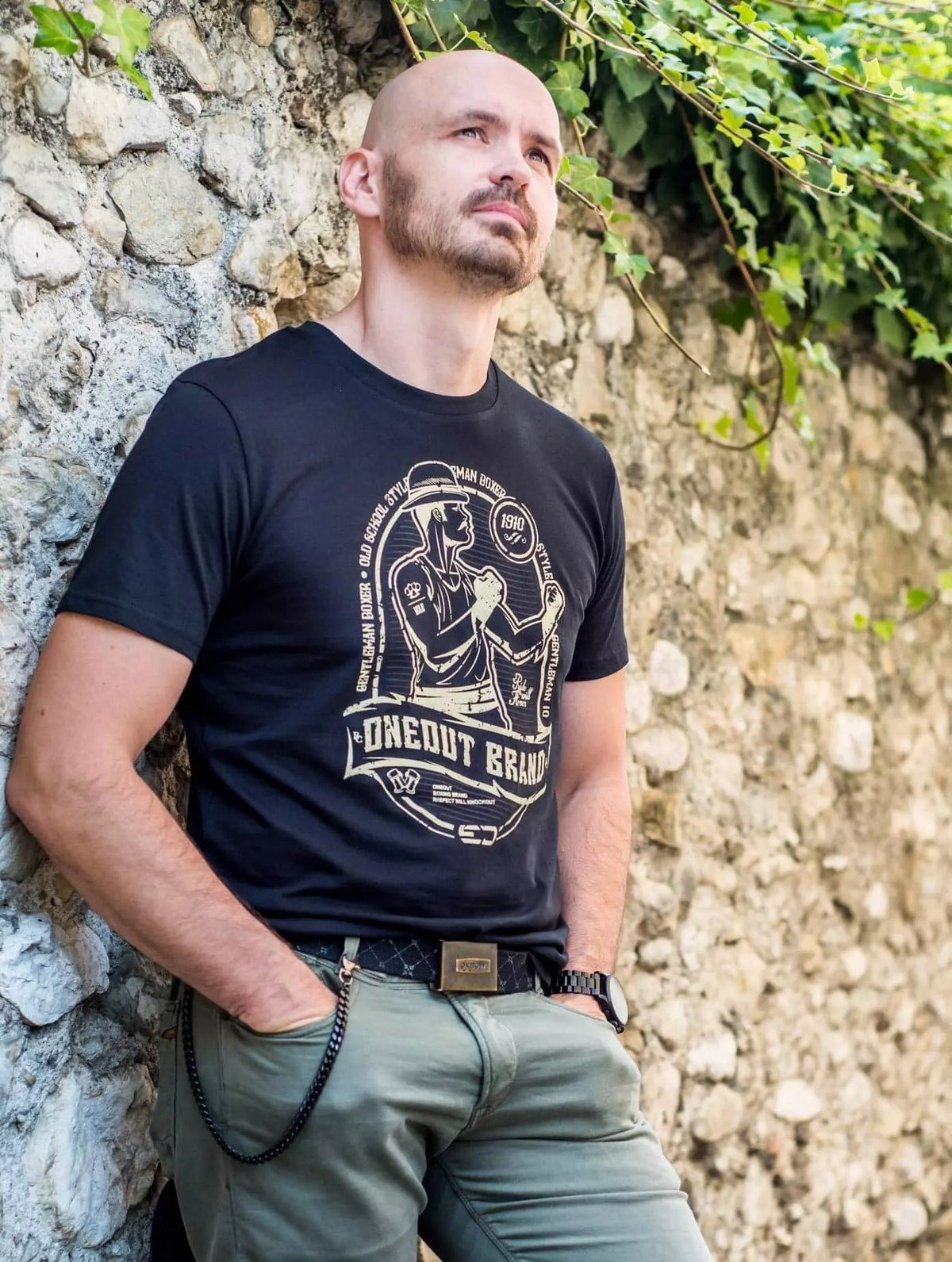 Oneout Brand Camiseta de Entrenamiento - Negro