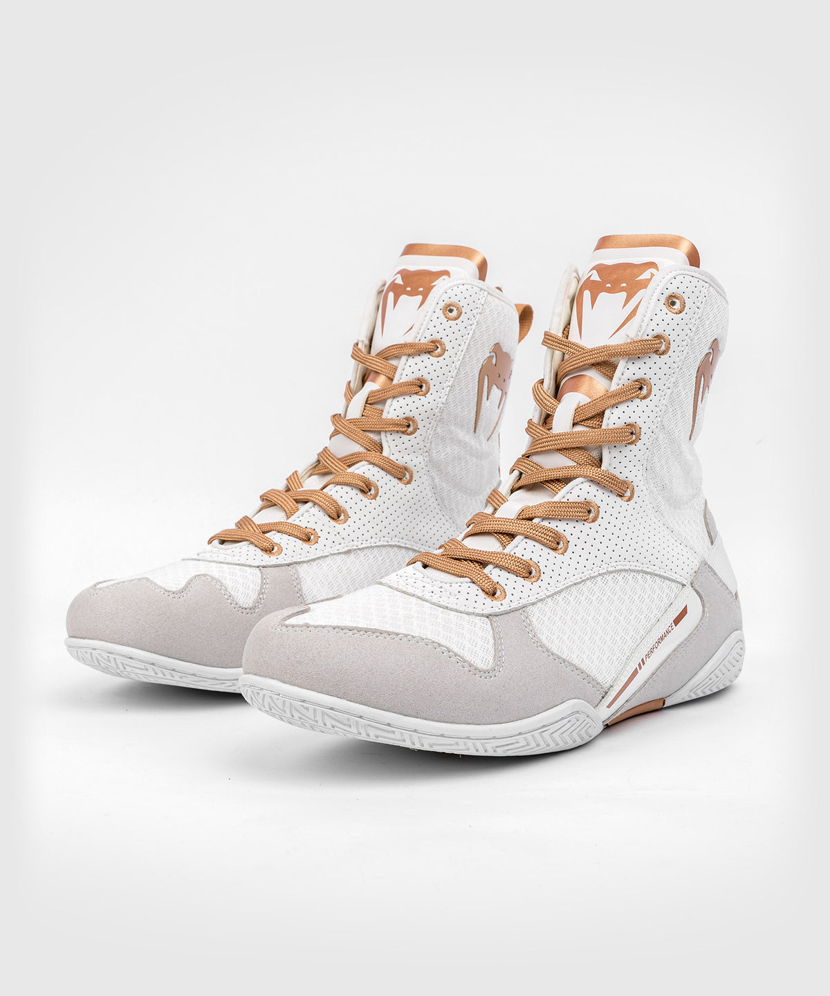 VENUM ELITE MONOGRAMM BOXSCHUHE – WEISS/GOLD