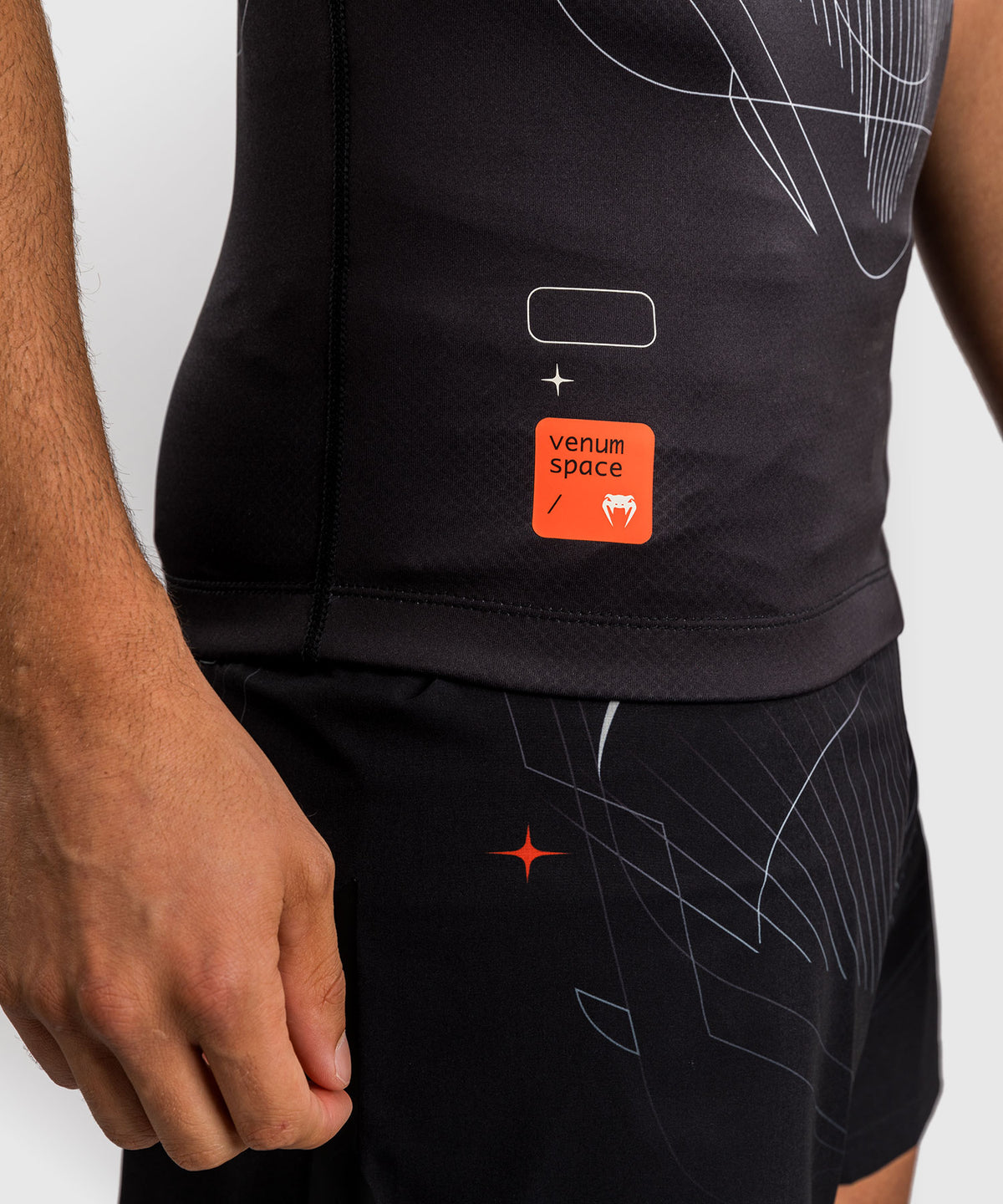 Rashguard Manches Courtes Venum Eclipse – Noir/Ivoire
