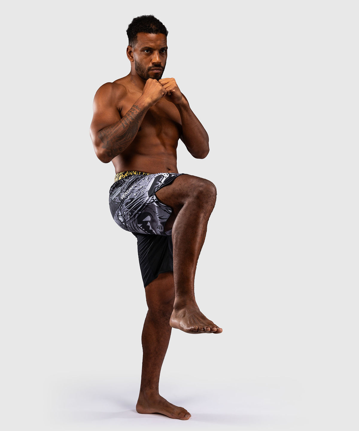 Venum Wolf Atak Pantaloncini da Combattimento – Nero/Grigio