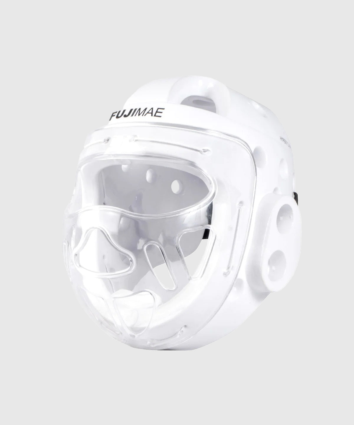 Fujimae WKF Caschetto da Karate con Visiera - Bianco