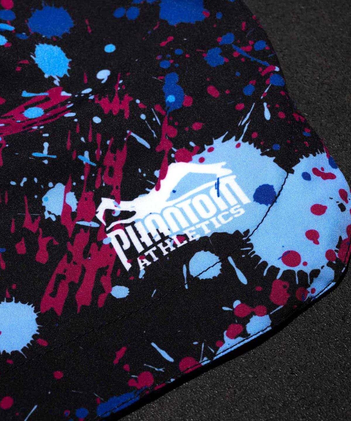 Phantom Athletics Fusion Splatter Fightshorts - Schwarz/Blau/Rot