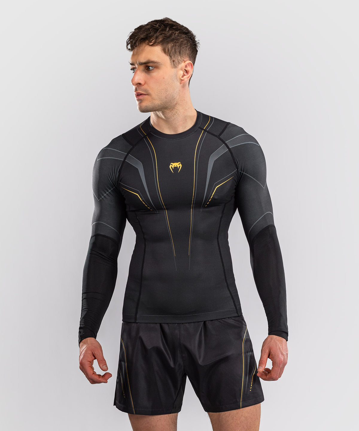 Venum Streamline Rashguard Manga Larga – Negro/Oro