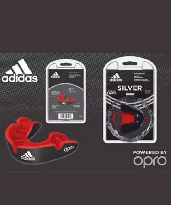 Adidas OPRO Silver Gen4 Mouthguard - Black/Red