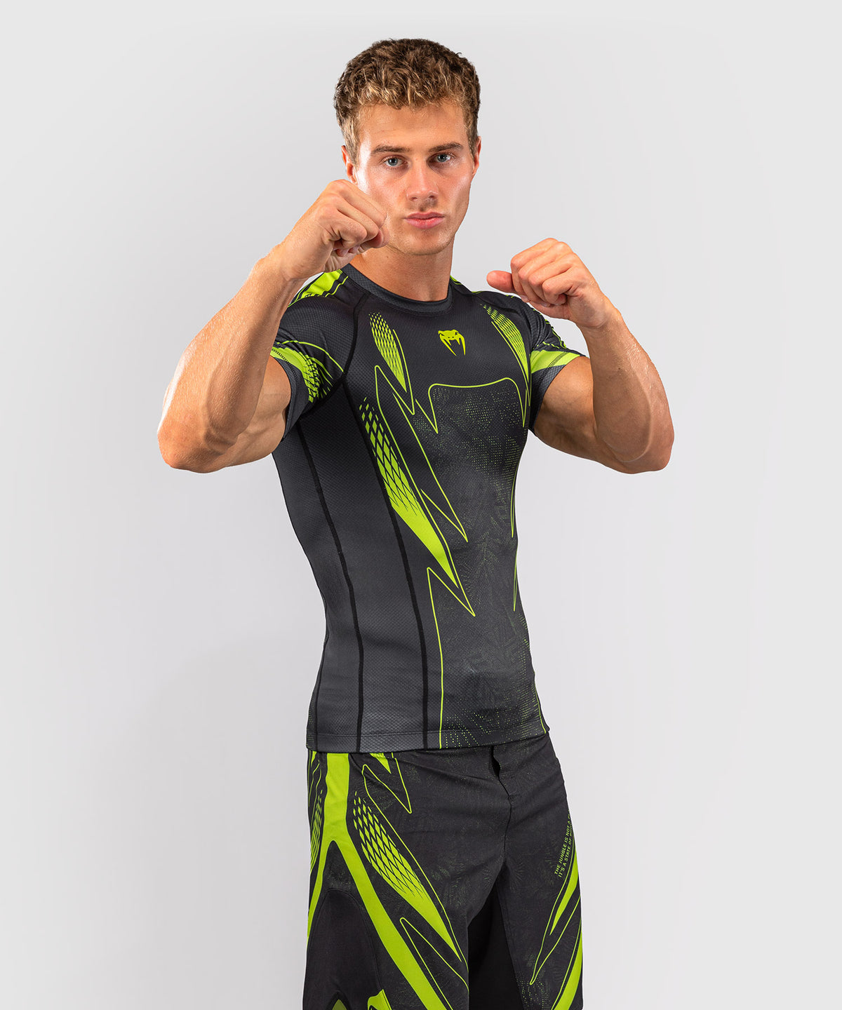 Venum Amazonia Reborn Maglia a compressione a maniche corte - Nero/Verde