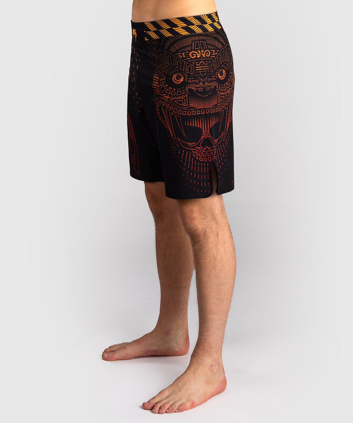 Venum Quetzal Fury Fightshorts - Schwarz/Fury Rot/Tangerine