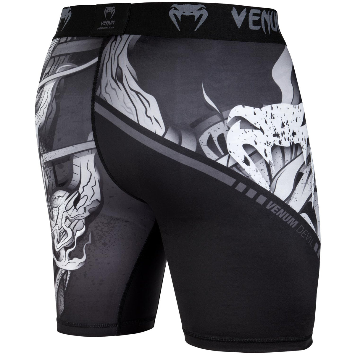 Venum Devil Vale Tudo Shorts - Weiß/Schwarz