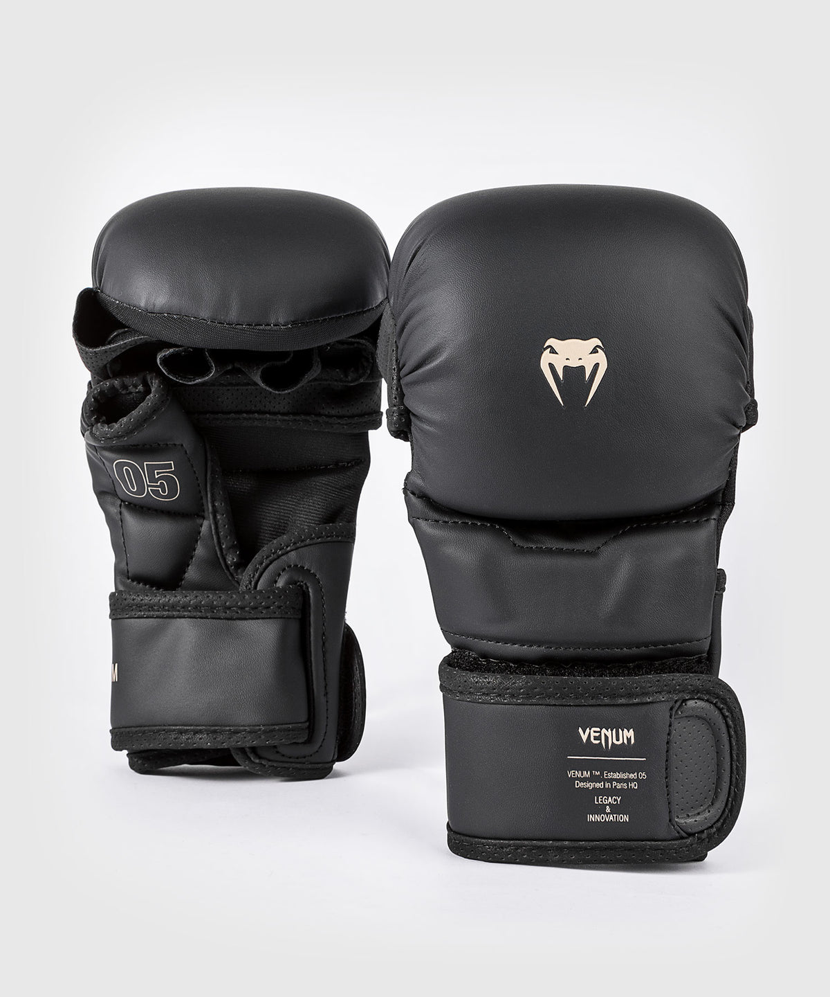 Venum Impact Evo Guantes de sparring MMA - Negro