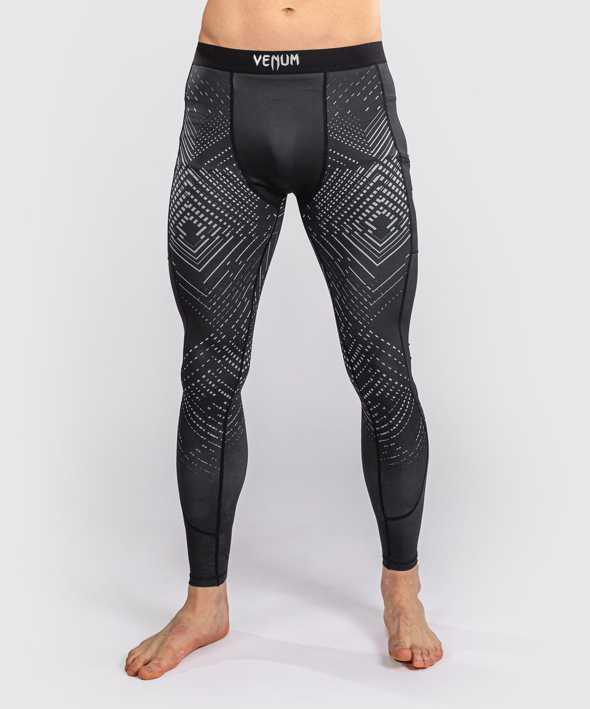 Venum Midnight Fury Spats – Negro/Gris/Plata