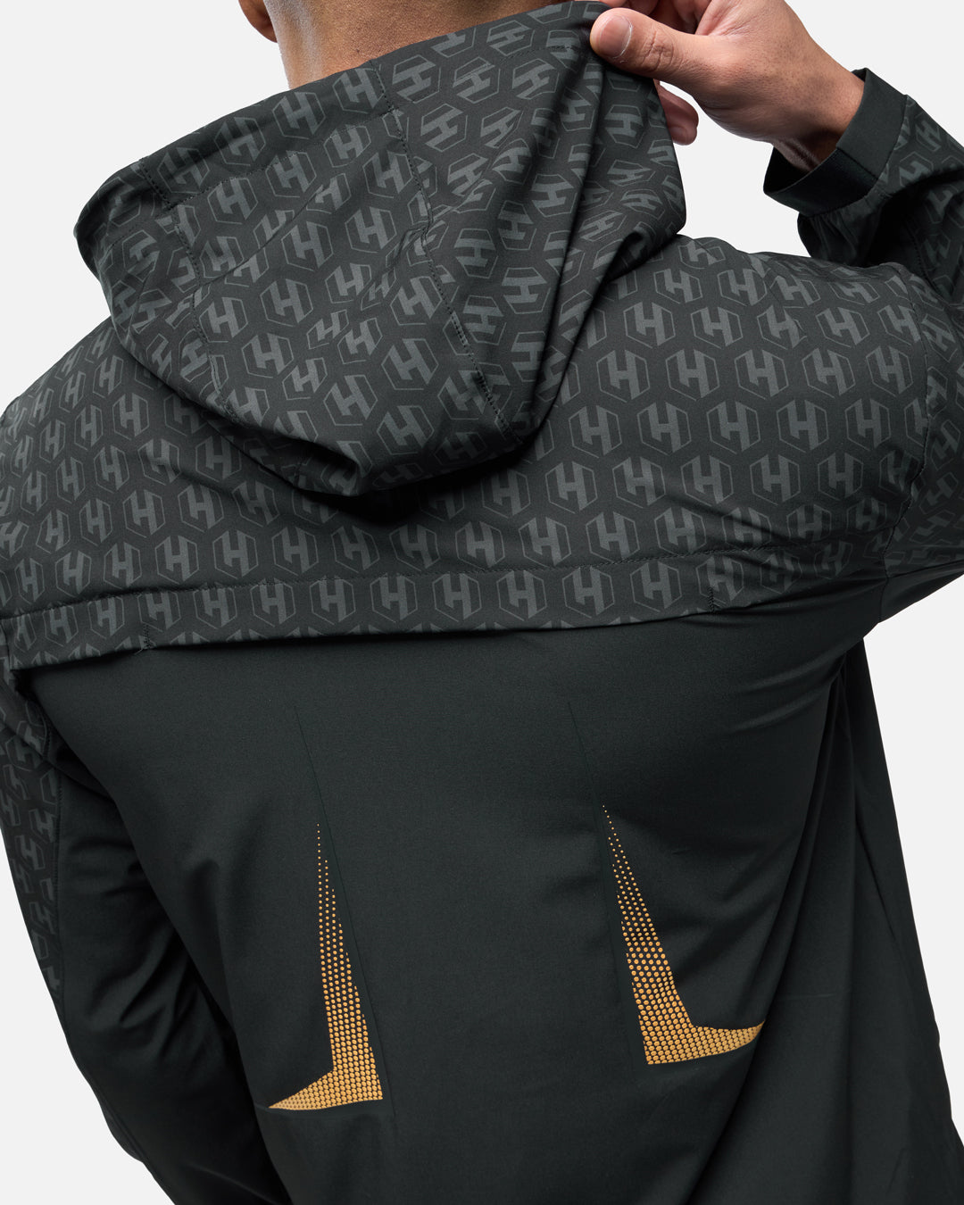 FK x Venum Hexagone MMA Komplettes Trainingsanzug-Set (Jacke + Hose) - Schwarz/Gold