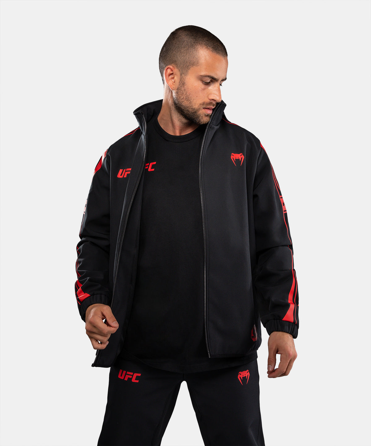 Sweat à Capuche Zippé pour Homme Venum UFC Unity by Venum Authentic Fight Week - Noir