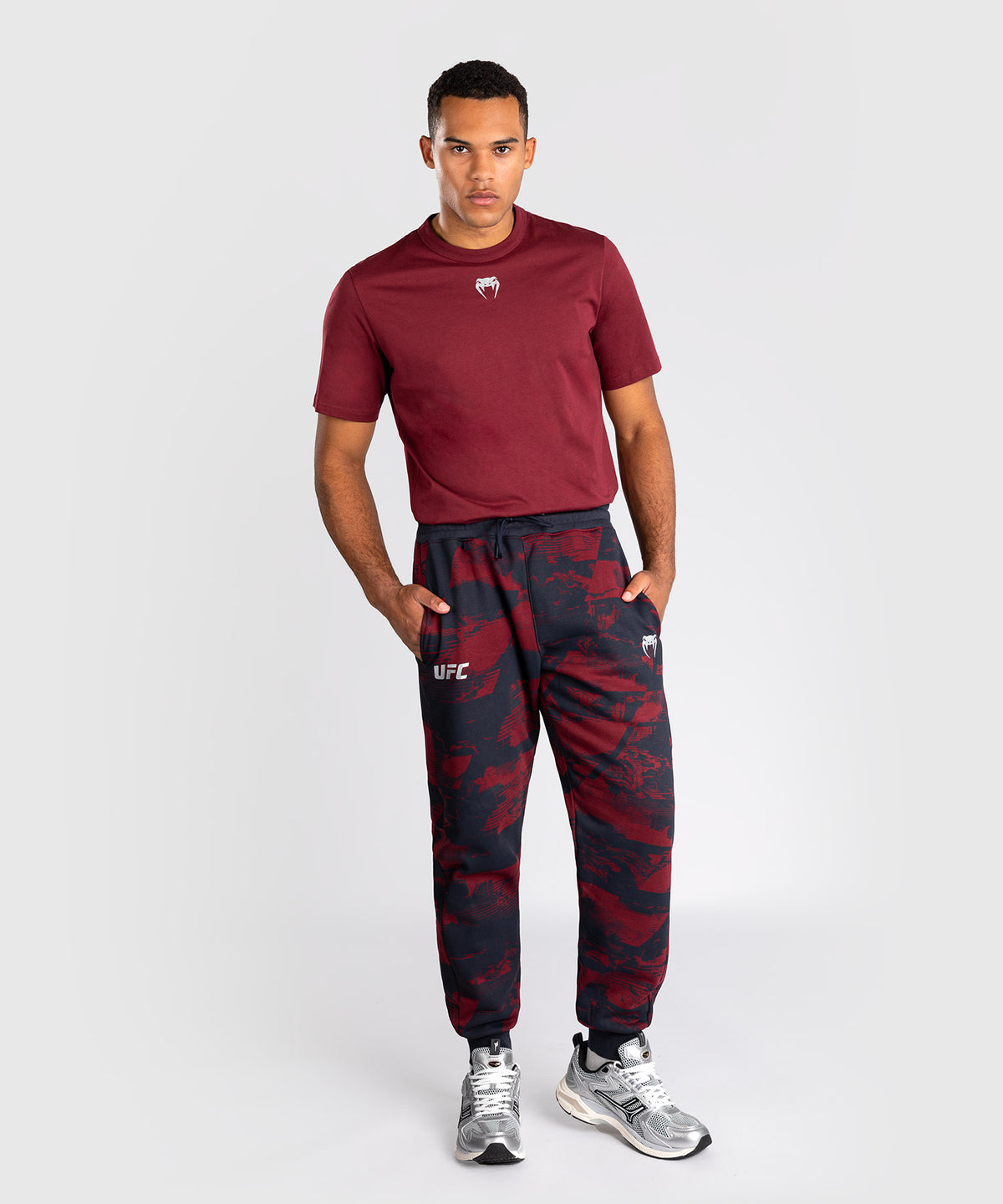 Pantalon Homme UFC Zenith by Venum Authentic Fight Week - Bleu marine/Bordeaux/Argent