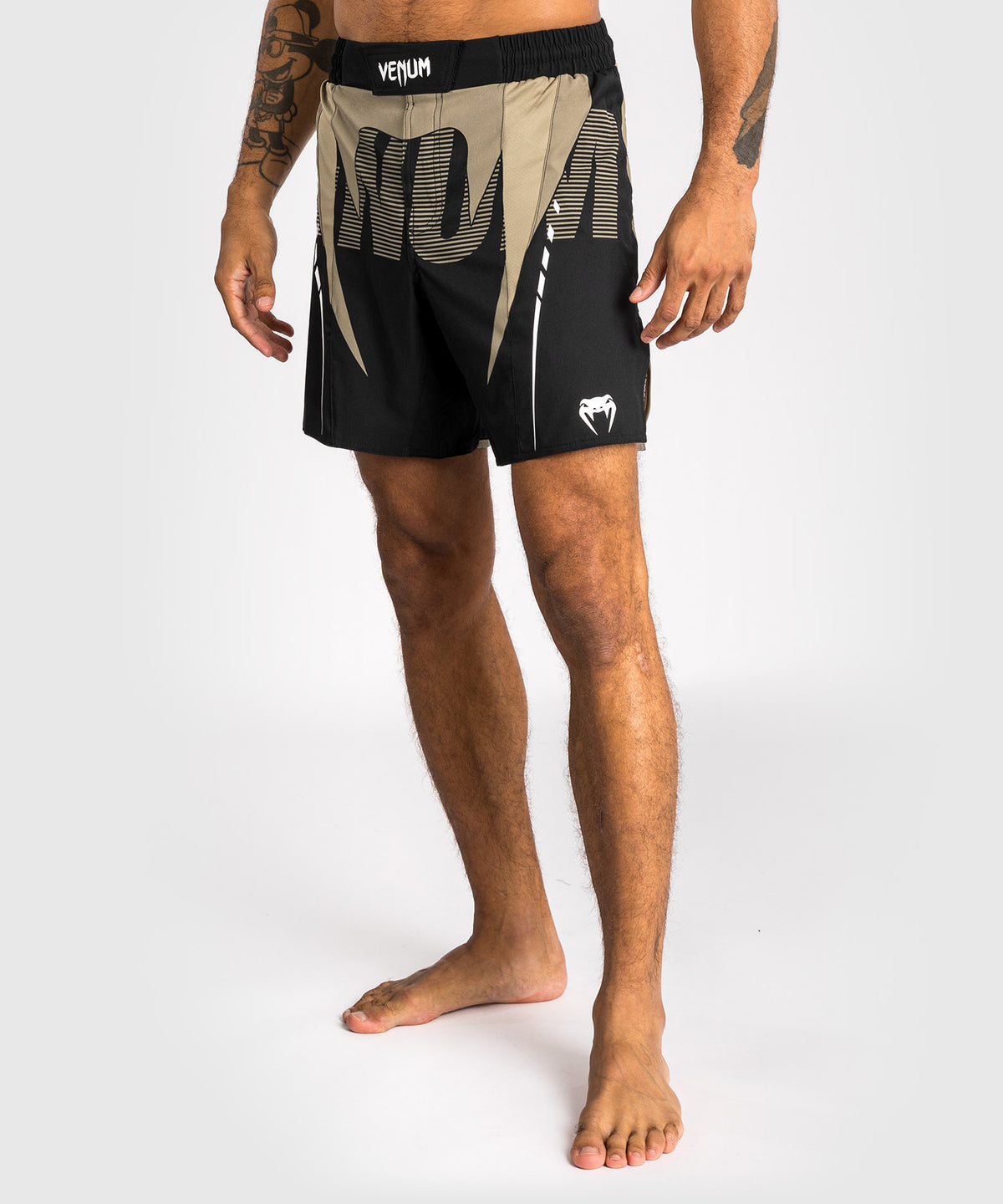 Venum Adrenaline Pantaloncini da combattimento – Nero/Sabbia