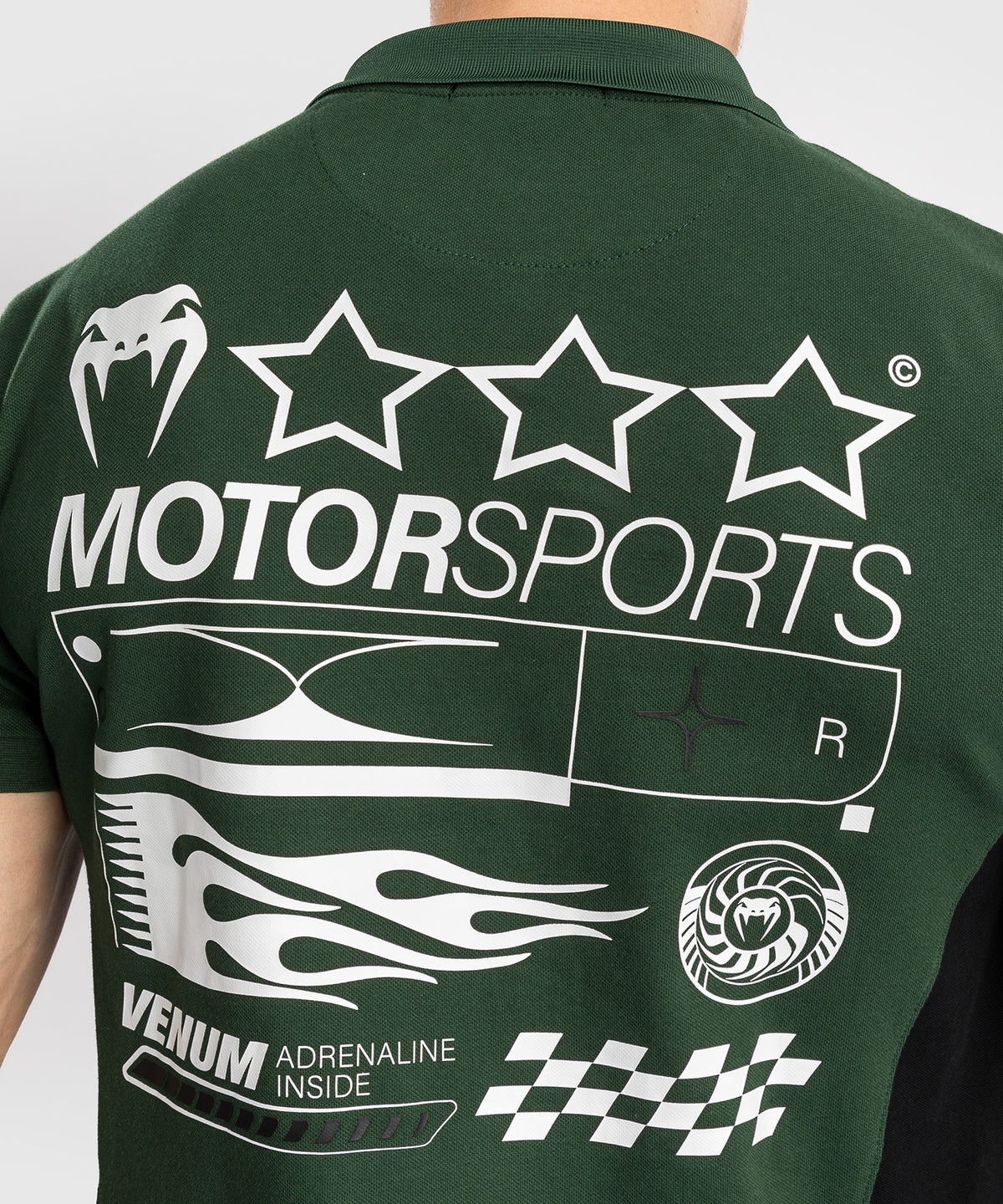 Venum Motorsport Polo de Algodón - Bosque Profundo