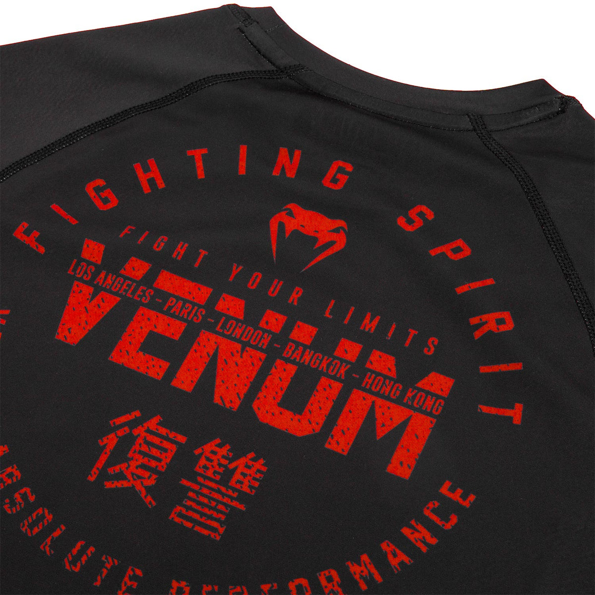 Rashguard Venum Signature - Manches longues - Noir/Rouge