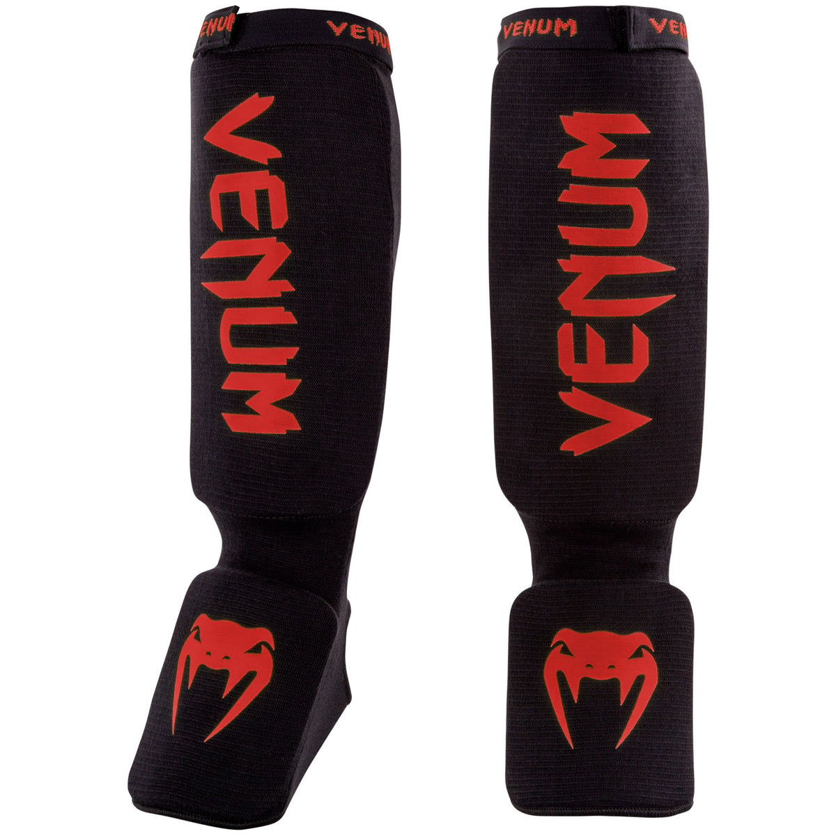 Venum Kontact Espinilleras - Negro/Rojo