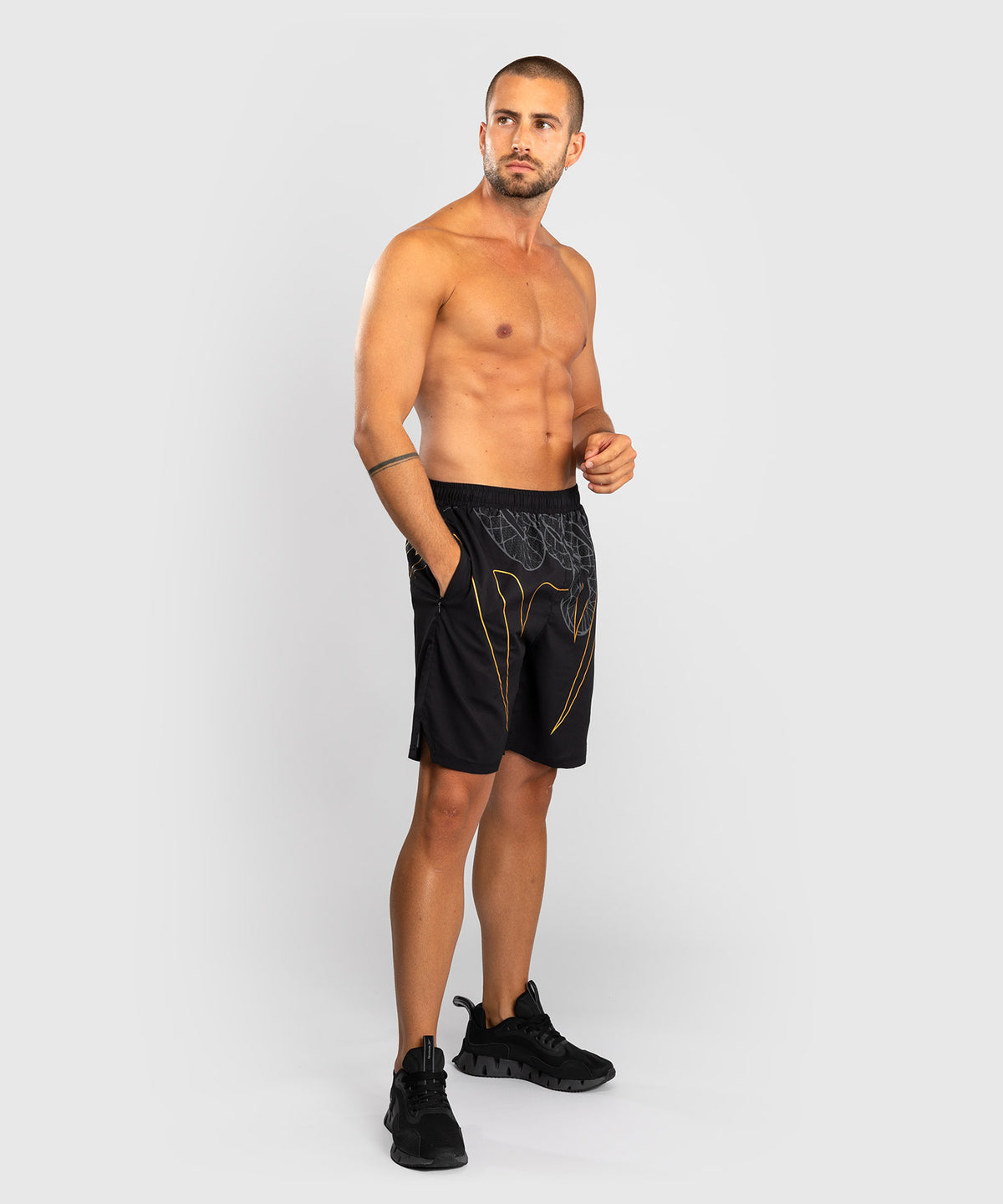 Venum Serpenti Pantaloncini da allenamento – Nero/Argento/Oro