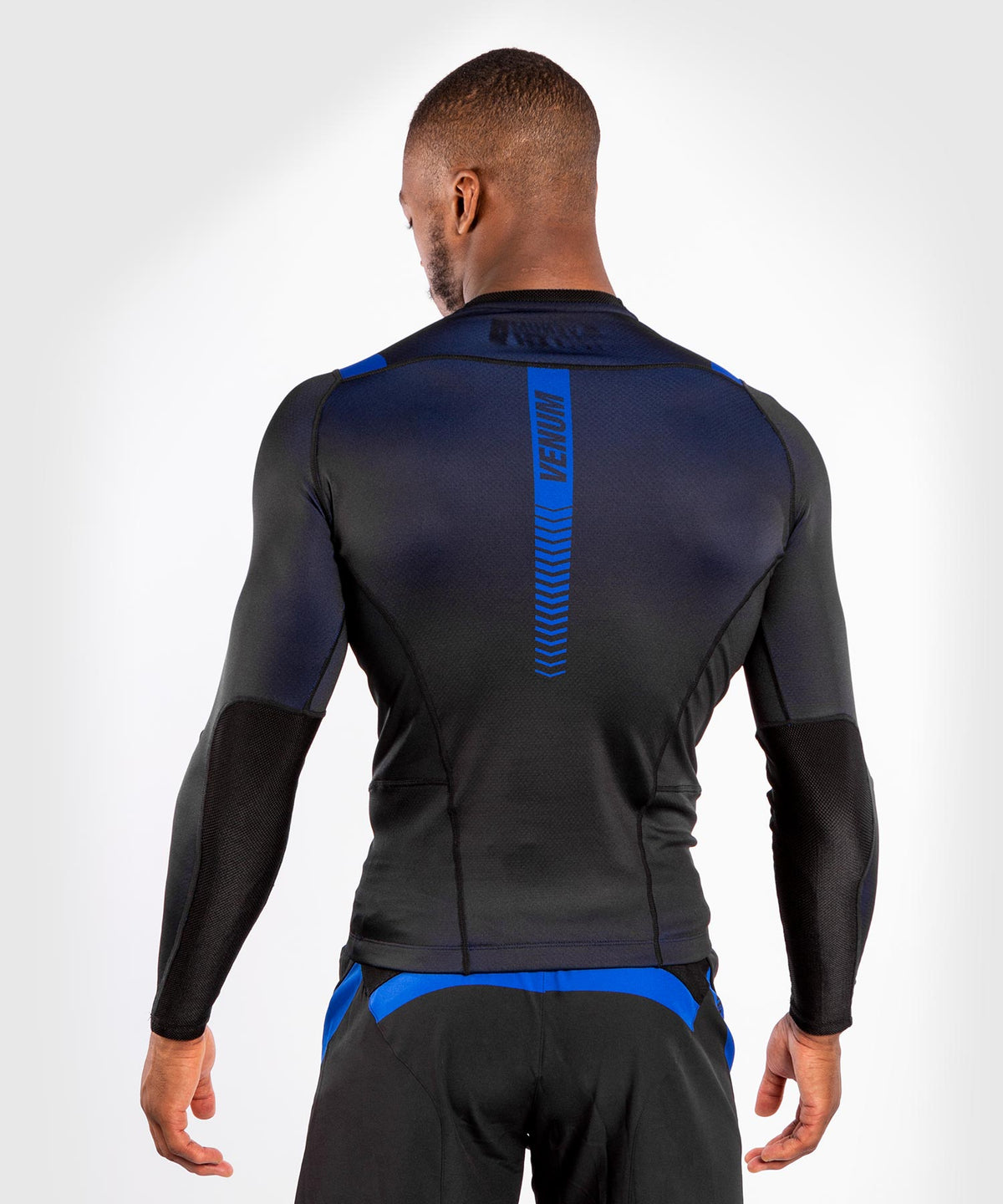 T-shirt de Compression Venum NoGi 3.0 - Manches Longues - Noir/Bleu