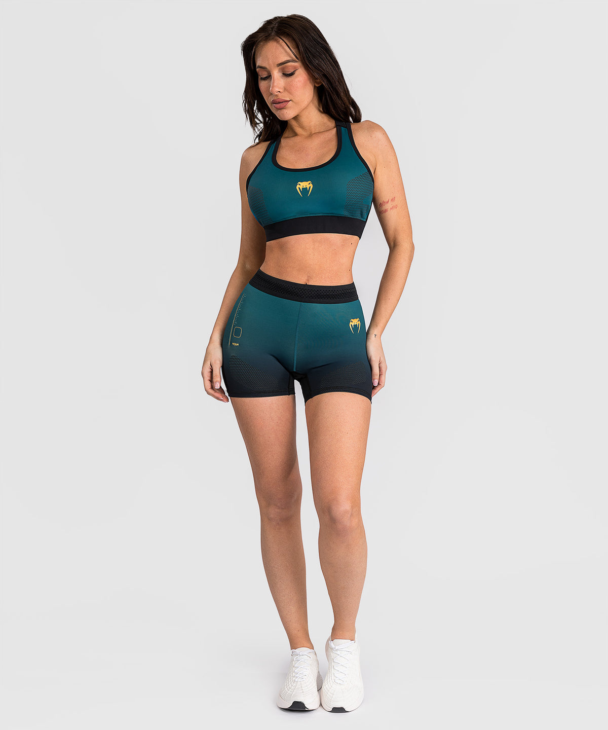 Venum Tactical XT Short Vale Tudo Mujer - Negro/Verde Bosque
