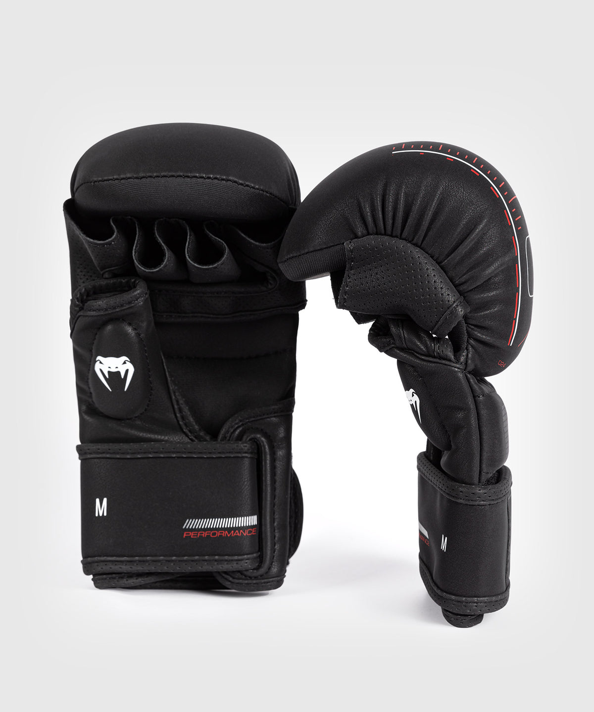 Venum Tactical XT Sparring Gloves - Black/Fire Red