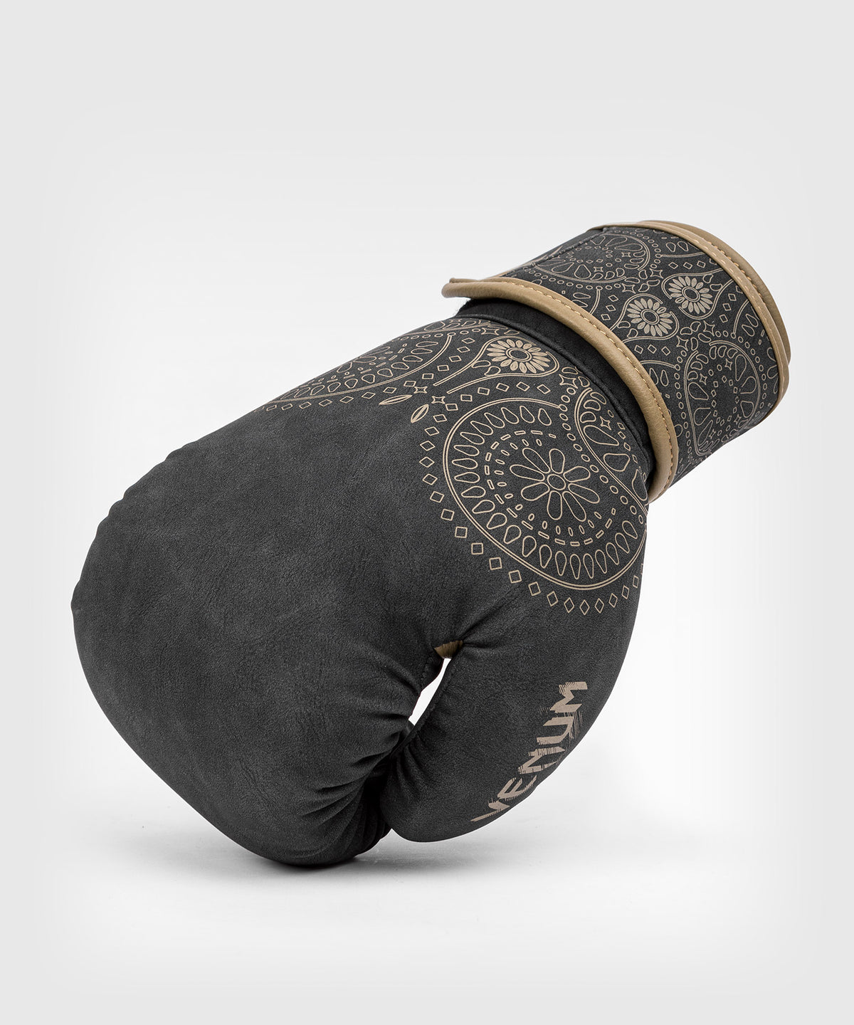 Venum Santa Muerte Dark Side - Guantes de Boxeo - Negro/Marrón