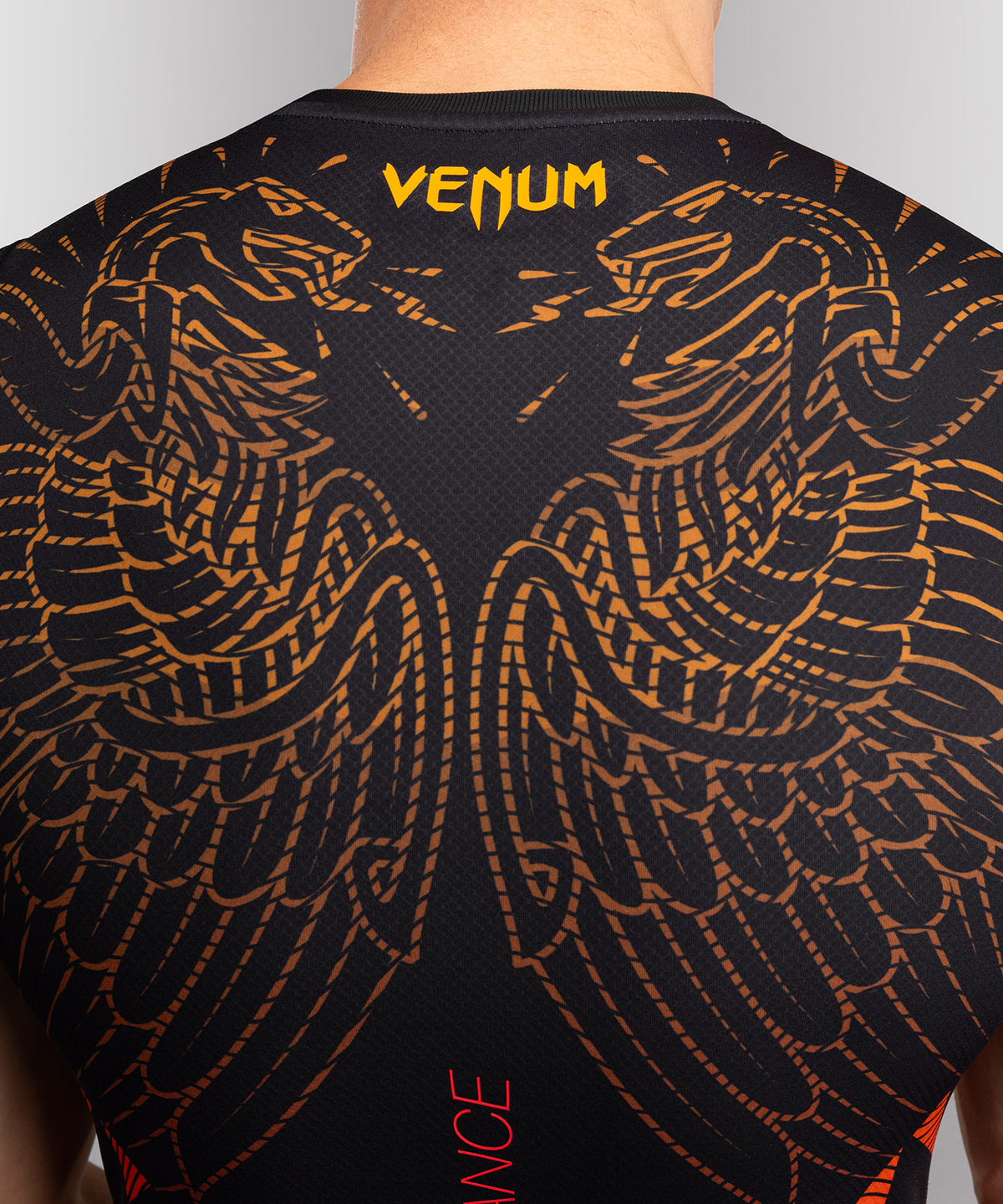 Venum Quetzal Fury Rashguard Senza Maniche - Nero/Rosso Fury/Arancio