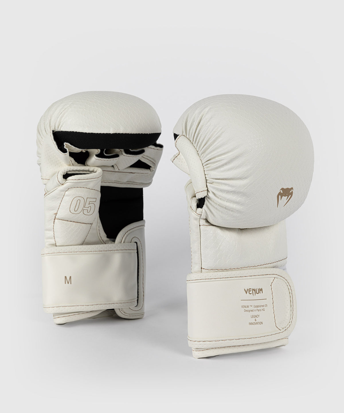 Venum Impact Evo Scales MMA Sparring Gloves - Ivory