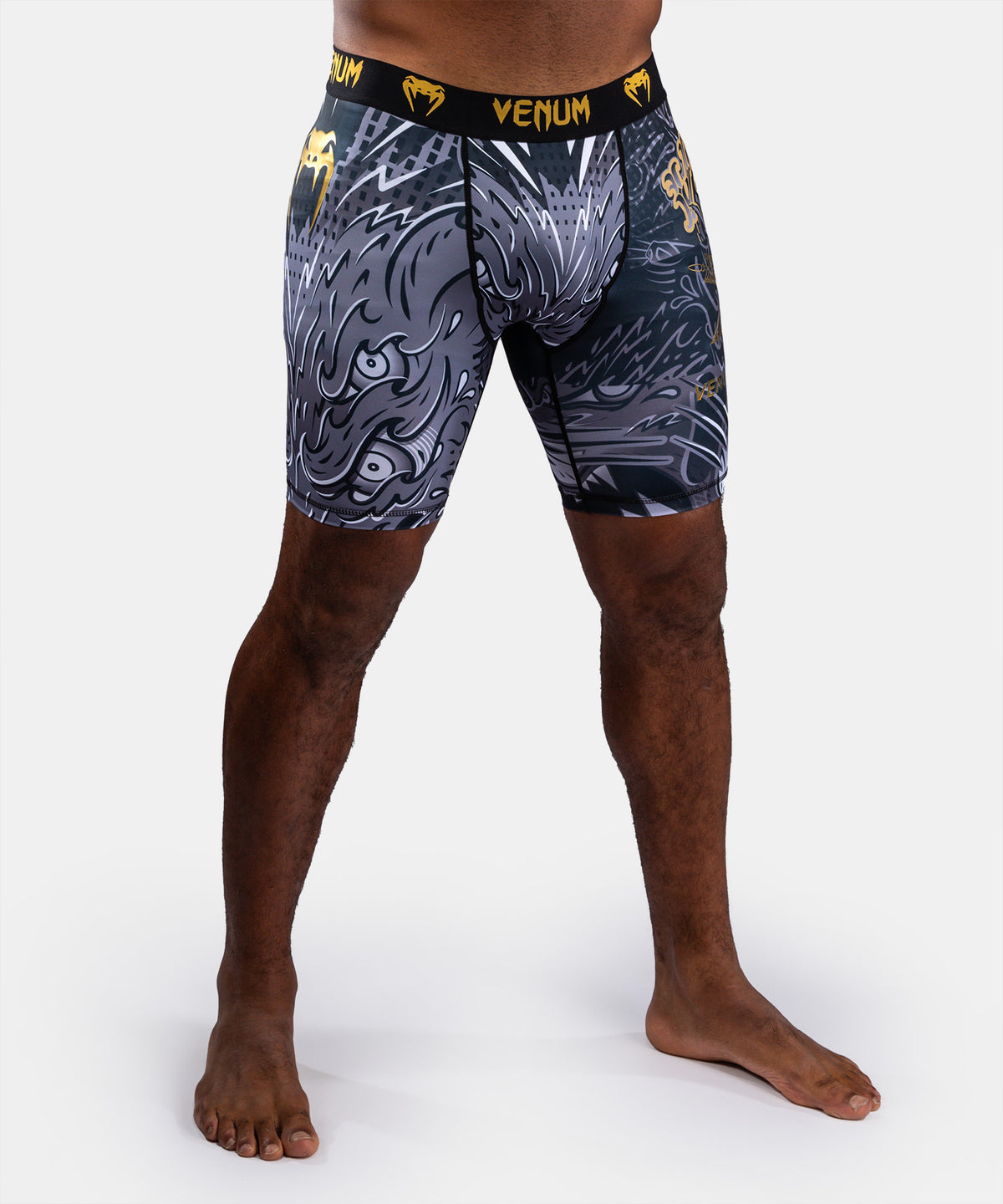 Short de Compression Venum Wolf Atak – Noir/Gris
