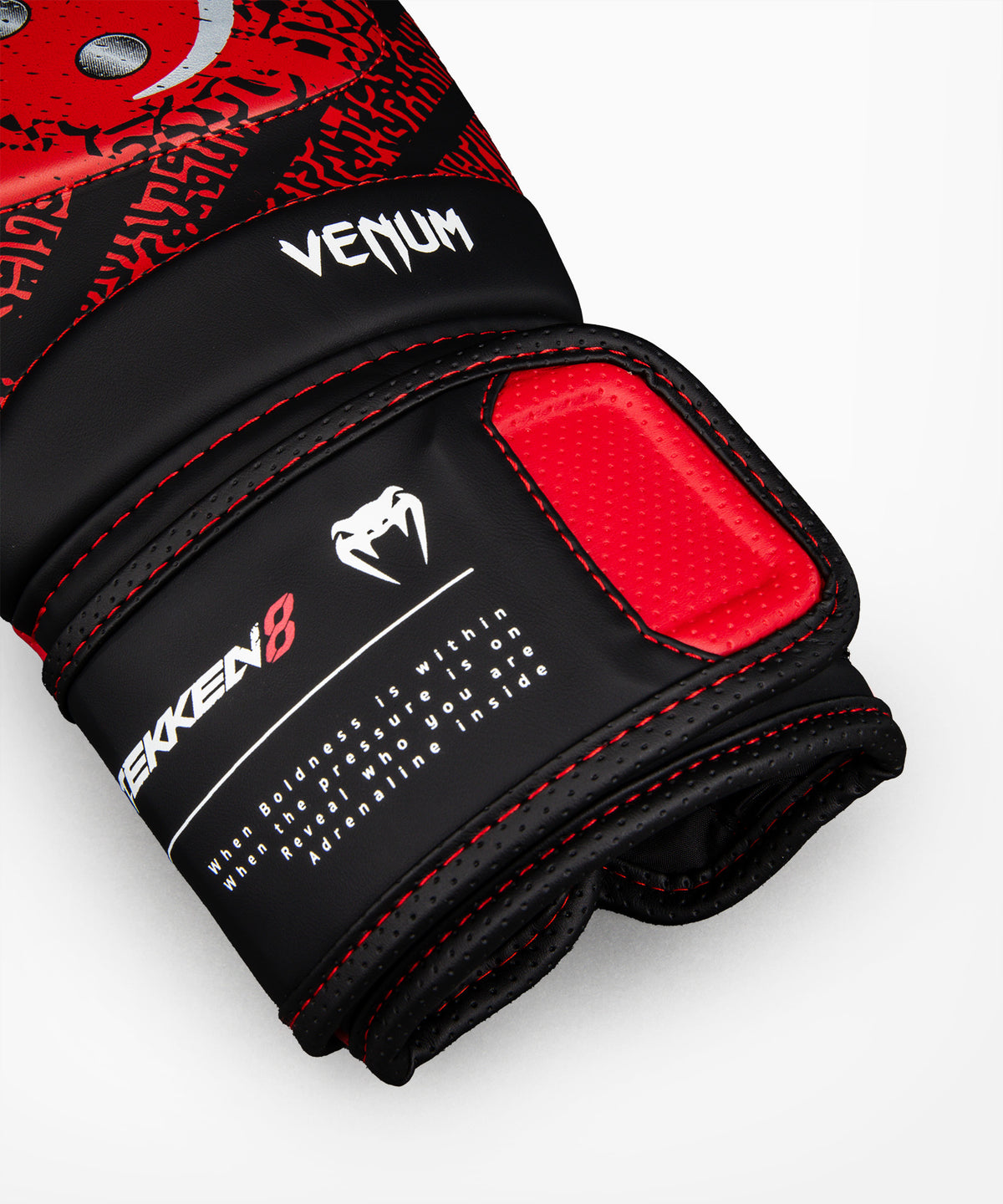 Venum x TEKKEN 8 Impact Evo Boxing Gloves - Kazuya - Red/Black