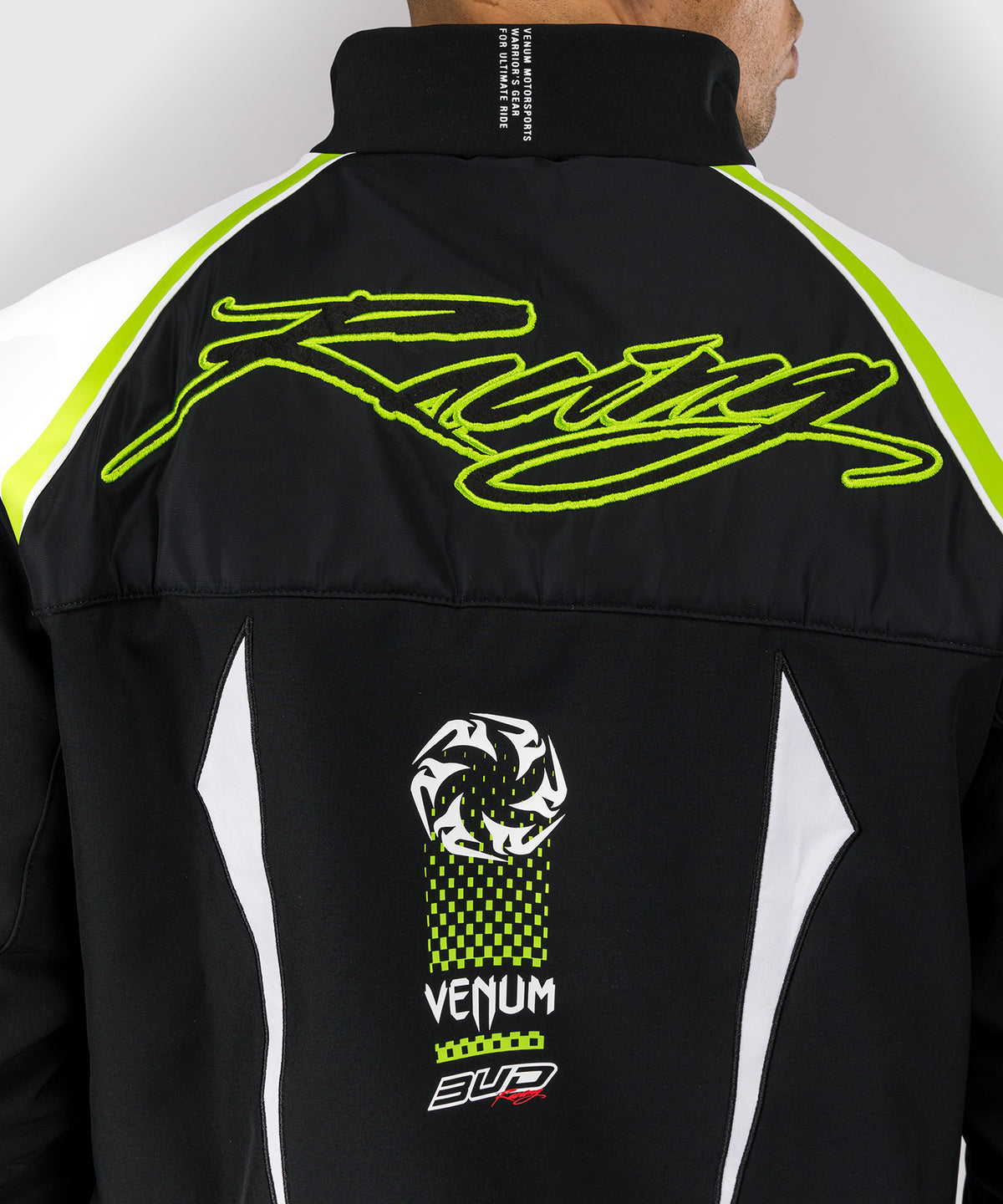 Venum x Bud Racing Herren Jacke - Schwarz/Weiß/Limettengrün