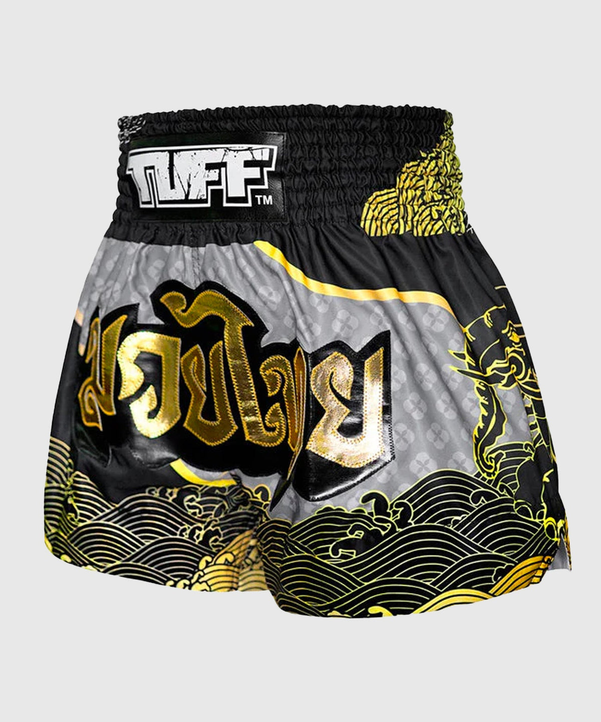 Short de Muay Thai Tuff Waree Kunchorn - Noir