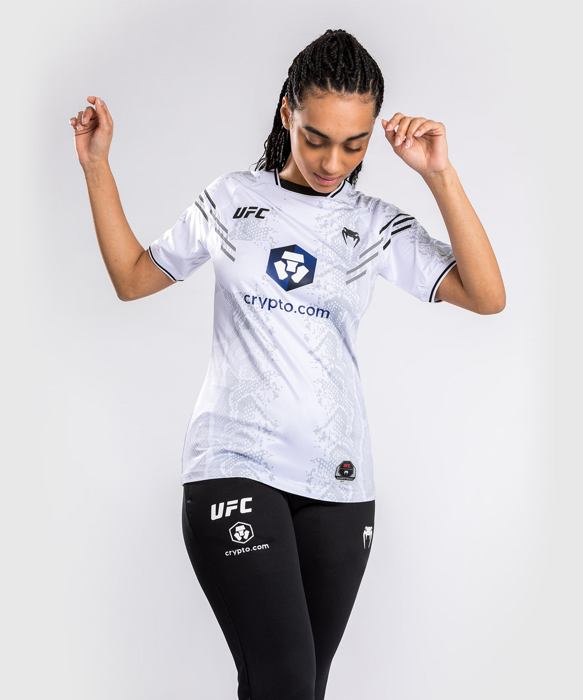 UFC Adrenaline by Venum Authentic Fight Night T-shirt Walkout para Mujer - Blanco