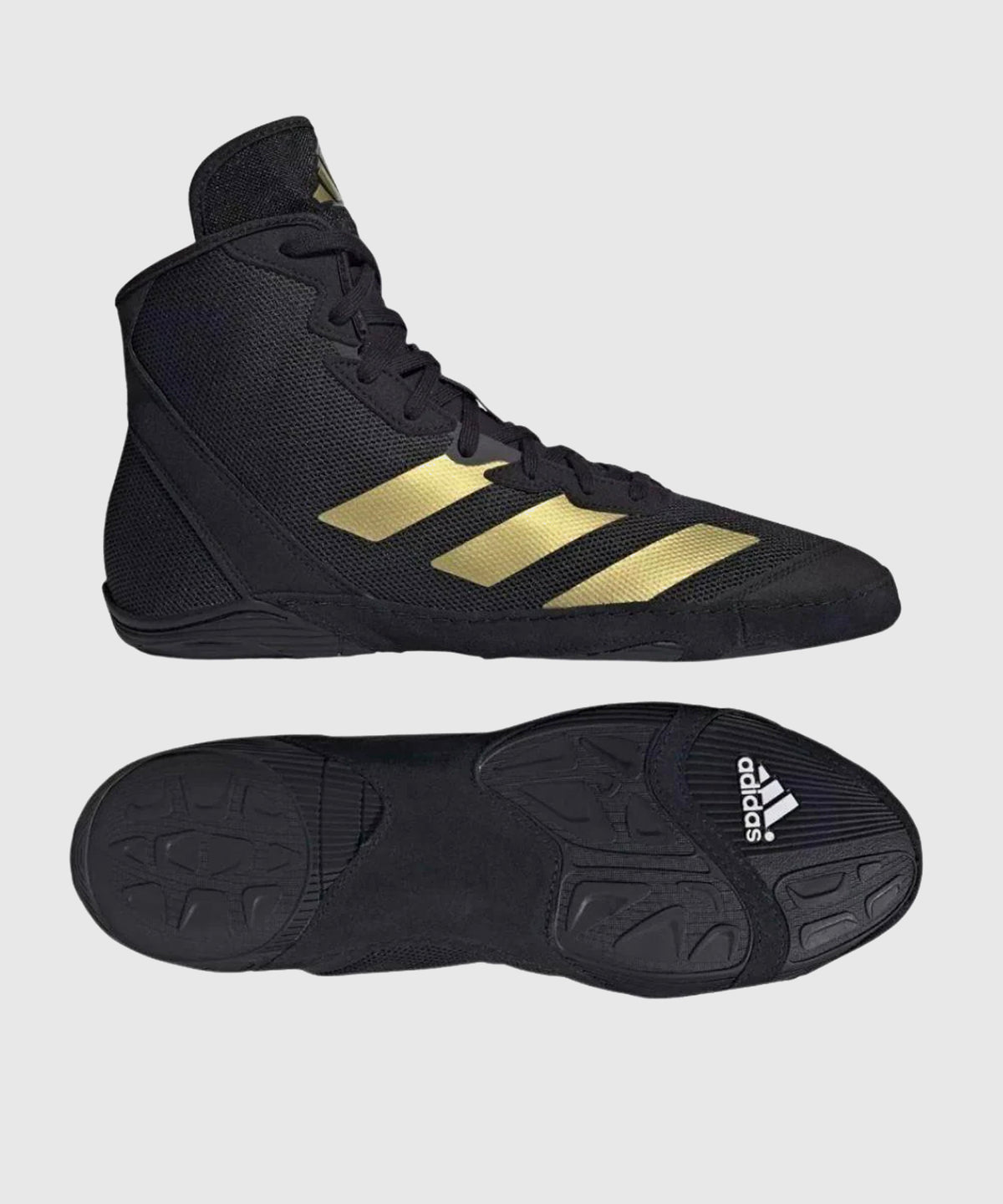 Adidas Adizero Mat Wizard 6 Calzado de Lucha - Negro/Oro