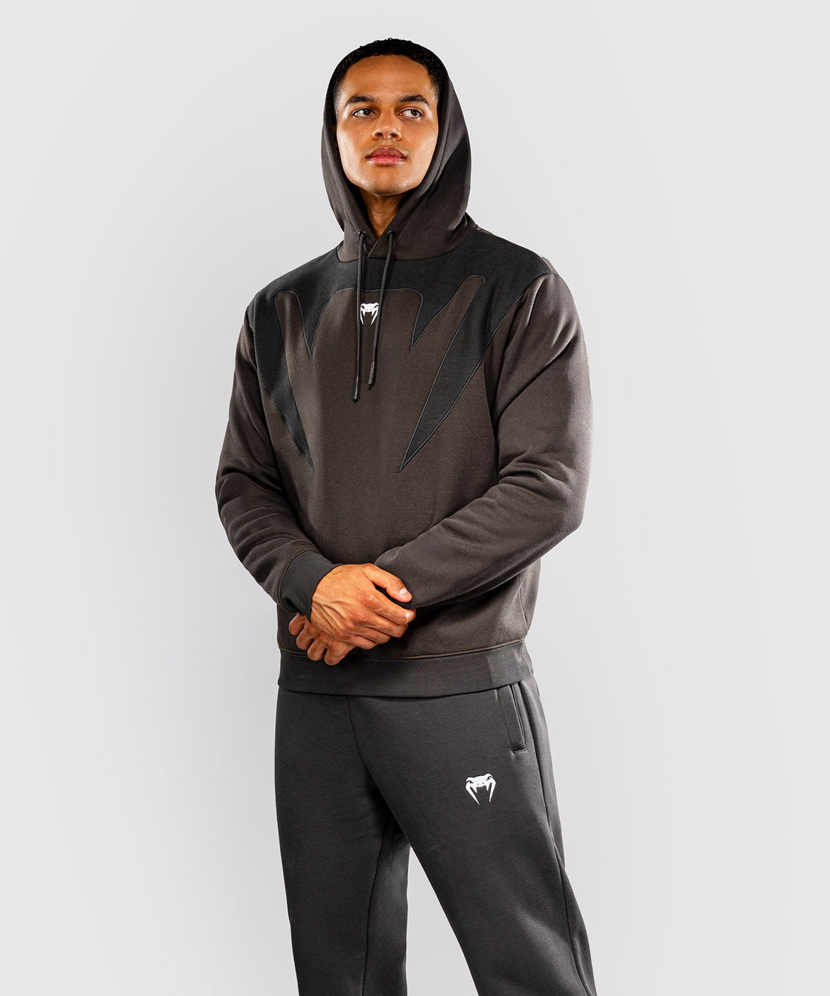 Sweat à capuche Venum Attack Fleece & Weave - Gris