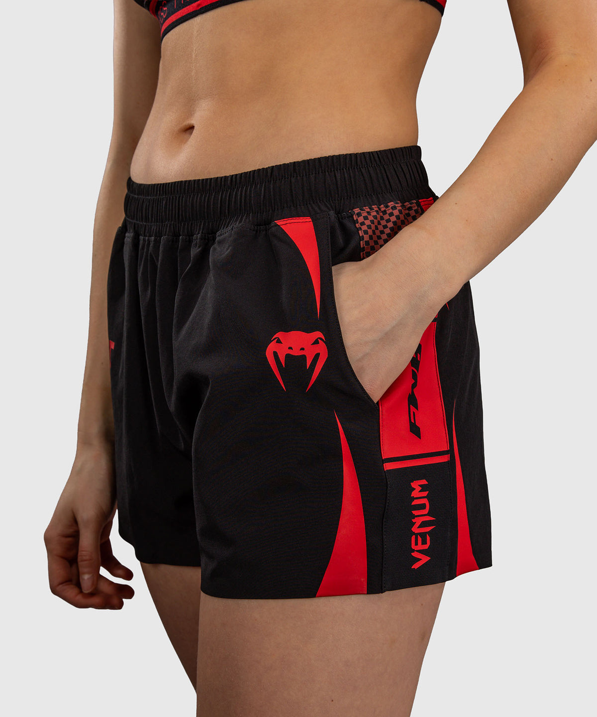 Venum UFC Unity by Venum Authentic Fight Week Short Técnico para Mujer - Negro