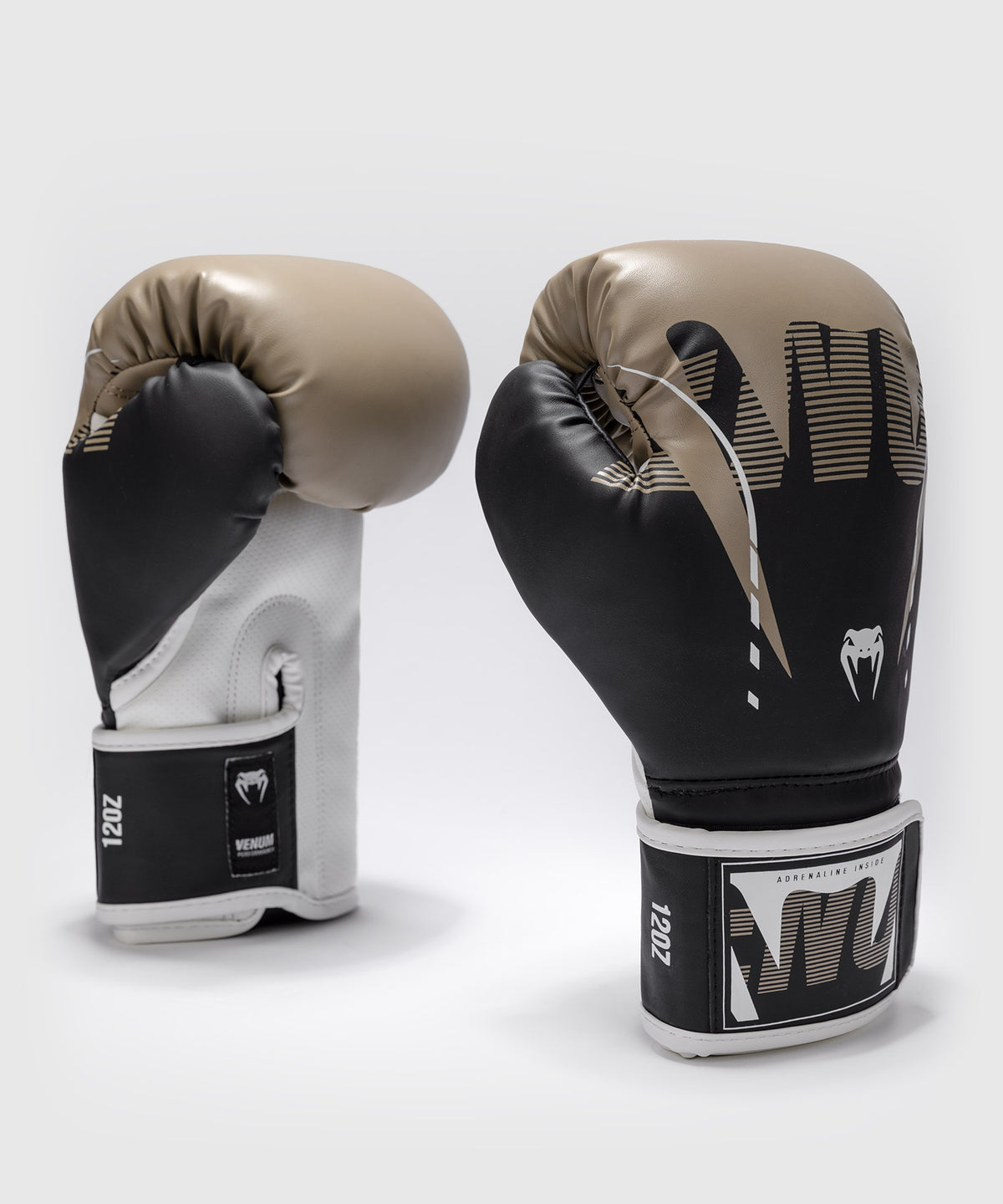 Venum Impact Adrenaline Boxing Gloves - Black/Sand
