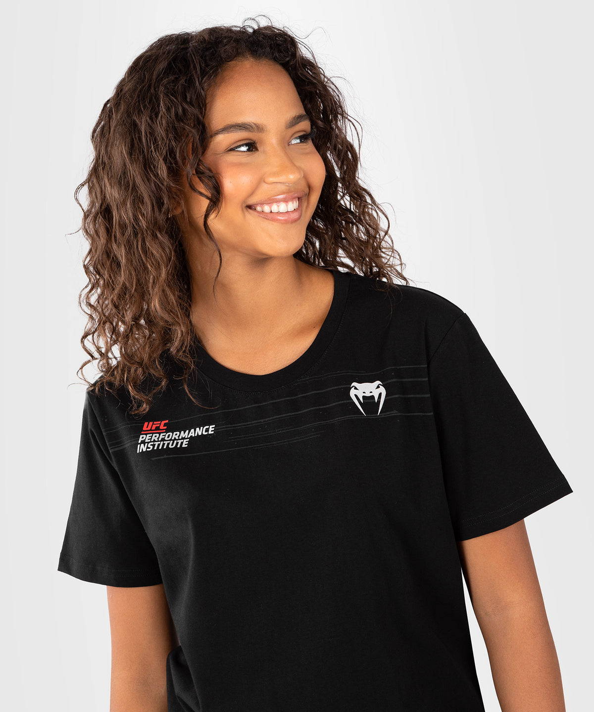 UFC Venum Performance Institute 2.0  Damen T-Shirt - Schwarz/Rot