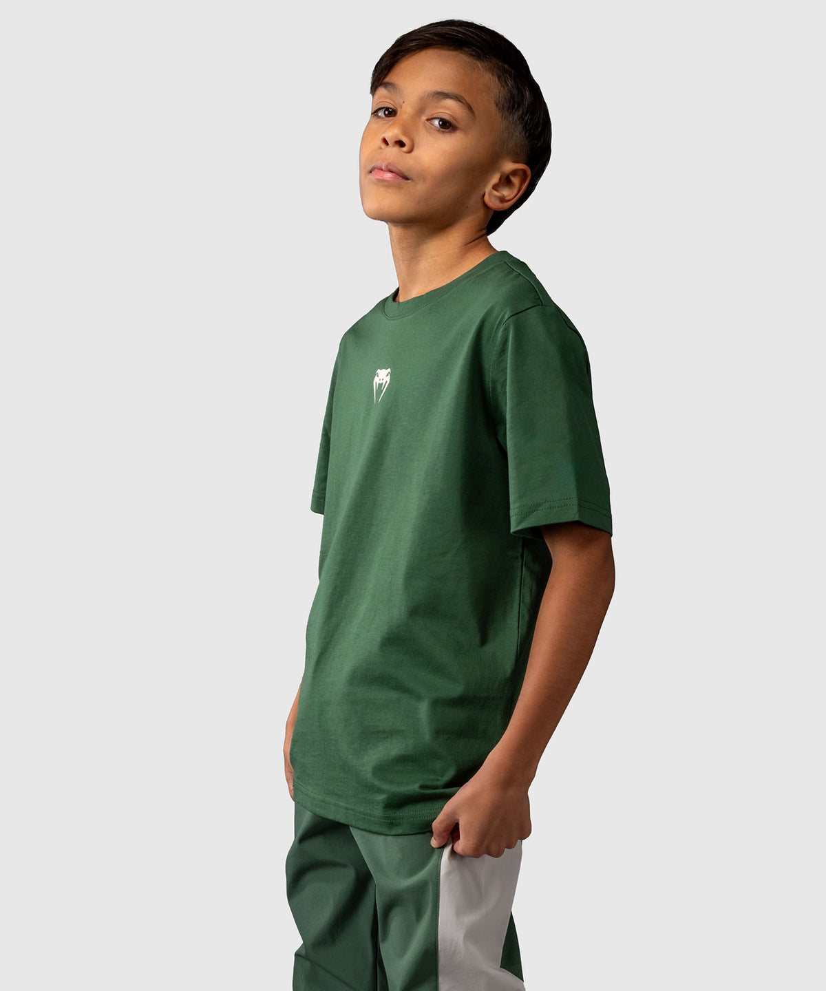 Venum Contender Camiseta para Niños – Verde Bosque/ Blanco Roto