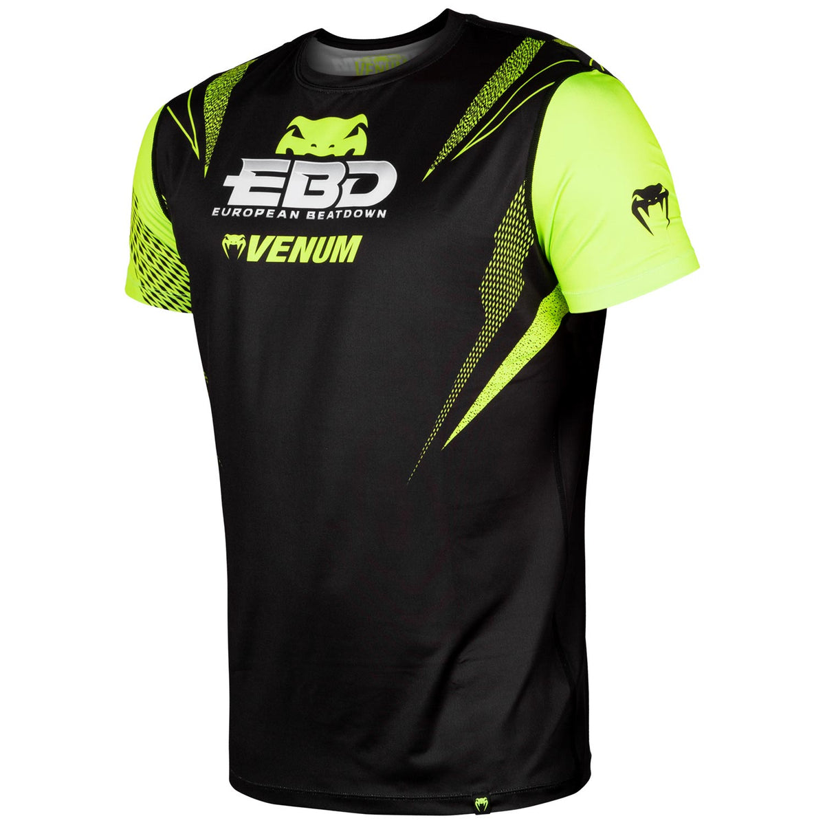T-shirt Dry Tech Venum European Beatdown - Noir/Jaune Fluo
