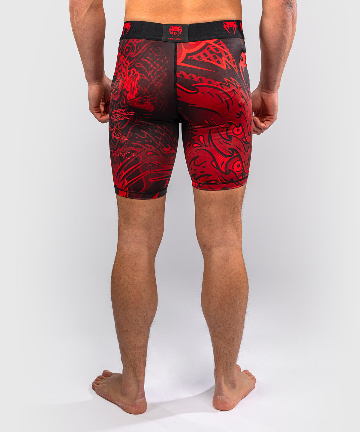 Venum Wolf Atak Vale Tudo Shorts - Black/Red