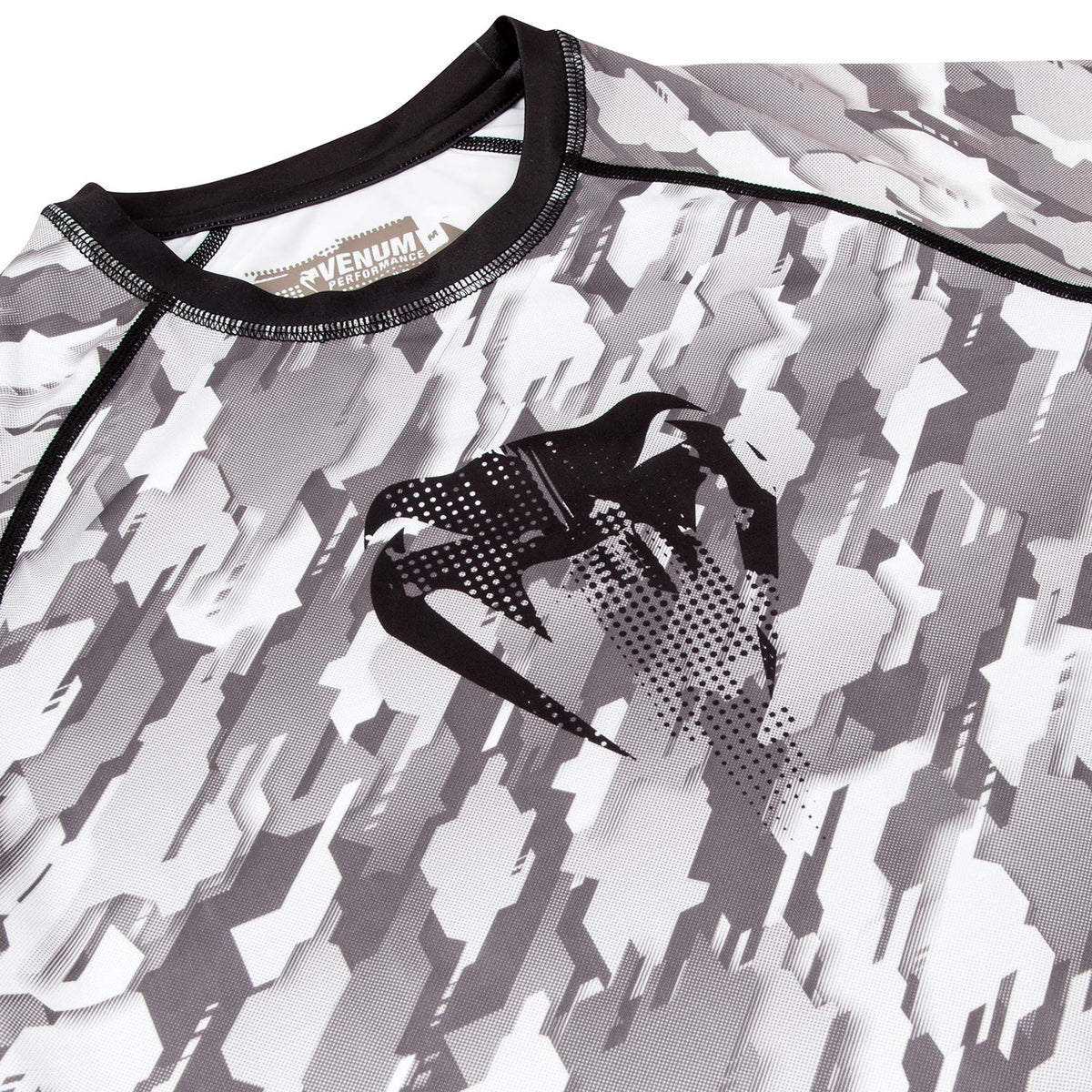 Rashguard Venum Tecmo - Mangas Cortas - Gris